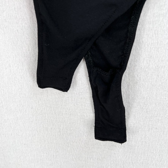 RAMY BROOKE Regina Bodysuit Womens XS Black Velvet Burnout Sleeveless V-neck - Picture 10 of 16